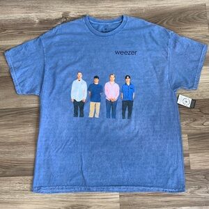 Weezer Blue Album Tour Dales 1994 Band Graphic Music Tee Shirt Concert Top 2X